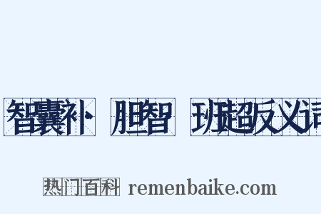 智囊补·胆智·班超反义词是什么意思的图片